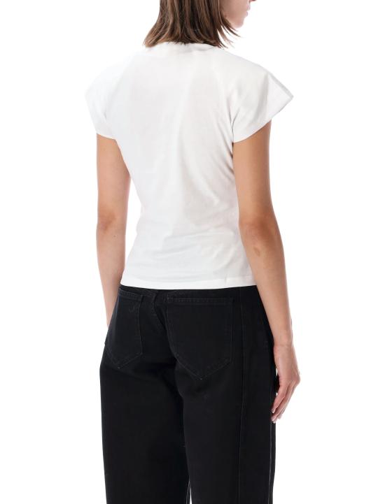 26FW 이자벨마랑 나드린 드레이프 코튼 저지 티셔츠 TS0341FAA1N41I 20WH WHITE - ISABEL MARANT