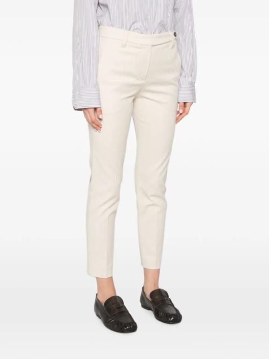 26FW 브루넬로 쿠치넬리 스트레이트 팬츠 MA126P8703 C9815 WHITE - BRUNELLO CUCINELLI