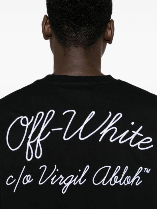 26FW 오프화이트 반팔 티셔츠 OMAA120F26JER00510 001 BLACK - OFF WHITE