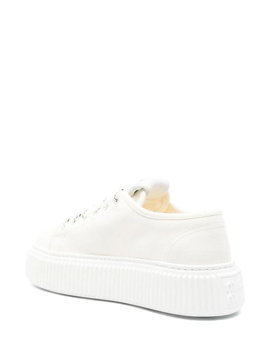 26FW 미우미우 로고 데님 스니커즈 5E389EF0053ARS F0304 WHITE - MIU MIU