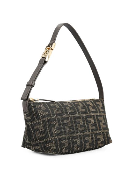 26FW 펜디 바니티 FF 자카드 스몰 파우치 8BS124B17A F14YN BROWN - FENDI