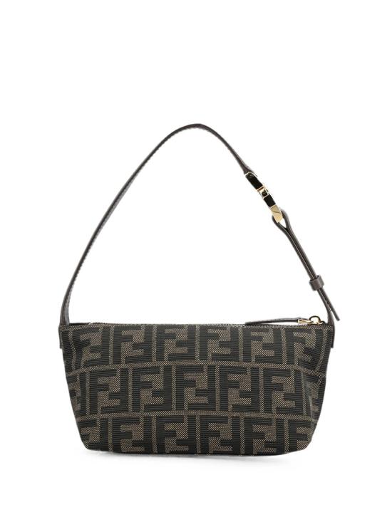 26FW 펜디 바니티 FF 자카드 스몰 파우치 8BS124B17A F14YN BROWN