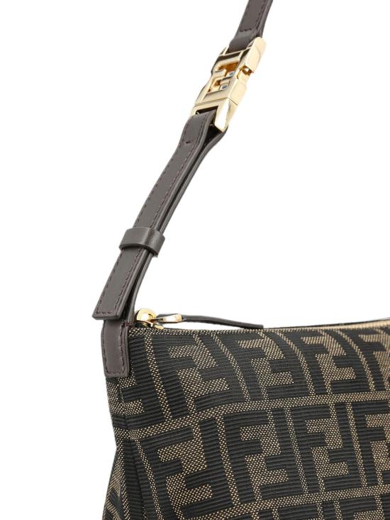 26FW 펜디 바니티 FF 자카드 스몰 파우치 8BS124B17A F14YN BROWN - FENDI