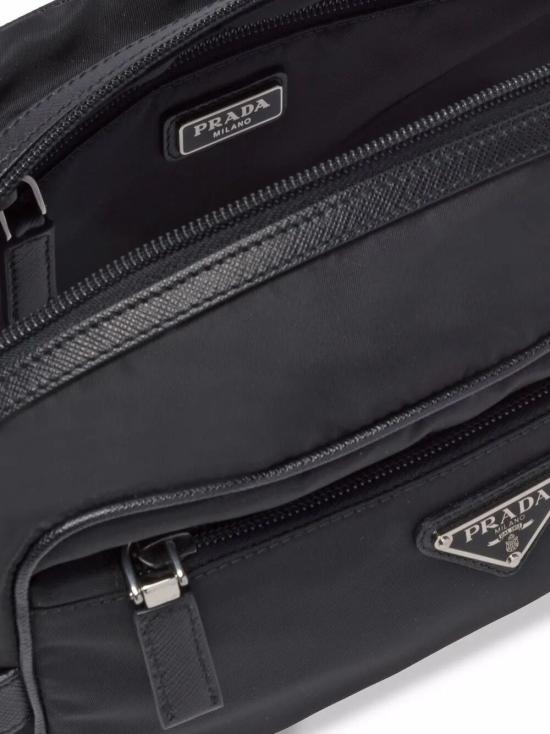 26FW 프라다 리나일론 앤 사피아노 레더 트래블 파우치 2NA8192DMH F0002 BLACK - PRADA