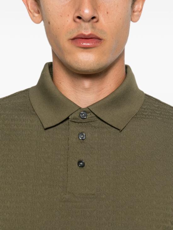 26FW 엠포리오 아르마니 반팔 티셔츠 EM004595AF10762F7198 GREEN - EMPORIO ARMANI