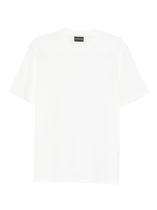 26FW 엠포리오 아르마니 반팔 티셔츠 EM004594AF10762F0185 WHITE