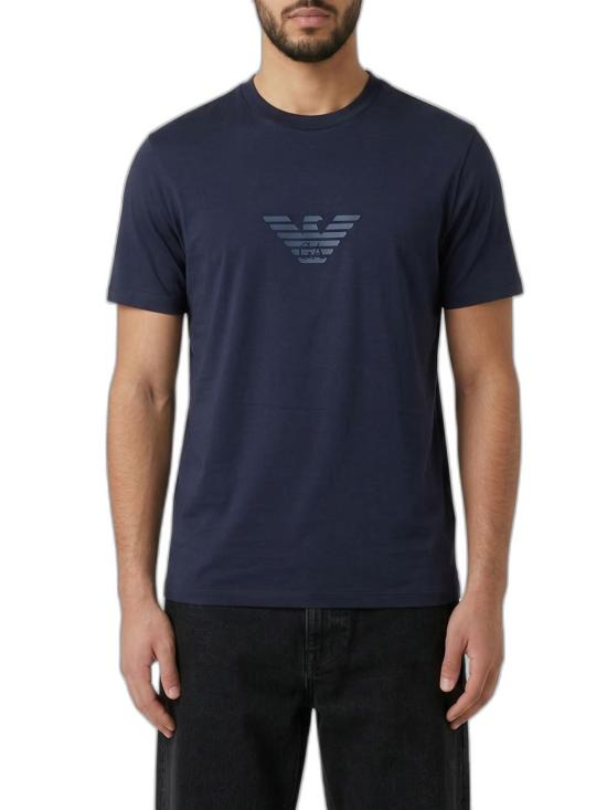 26FW 엠포리오 아르마니 반팔 티셔츠 EM004583AF13669MB561 NAVY