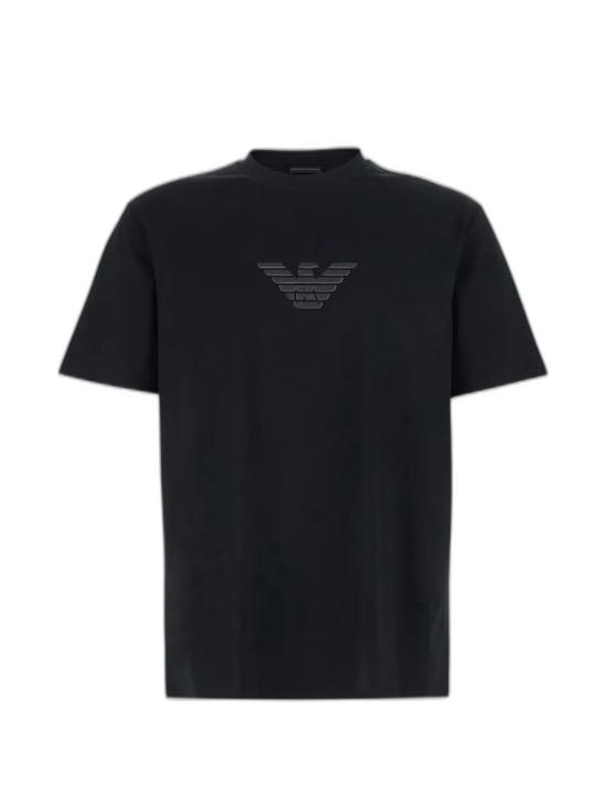 26FW 엠포리오 아르마니 반팔 티셔츠 EM004583AF13669MC539 BLACK - EMPORIO ARMANI