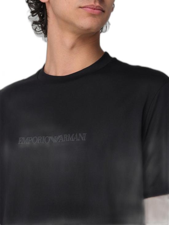 26FW 엠포리오 아르마니 반팔 티셔츠 EM004583AF13669MC540 BLACK - EMPORIO ARMANI