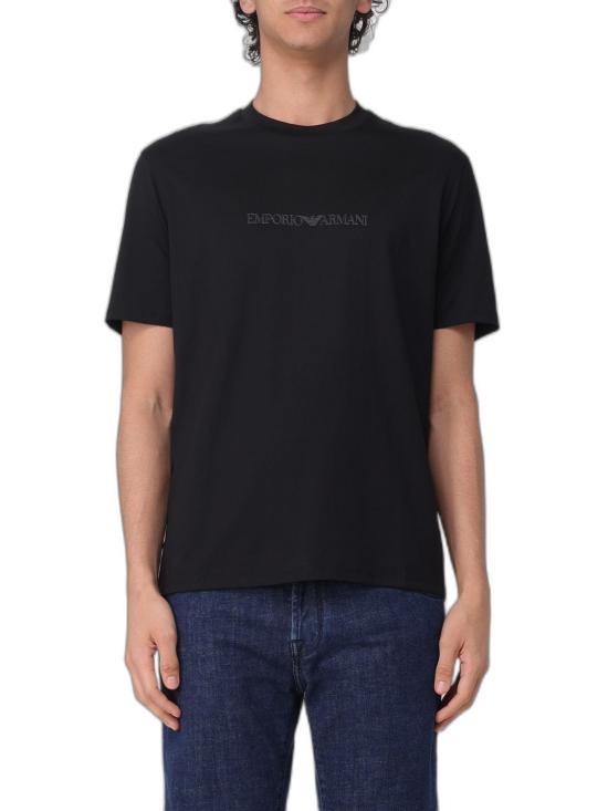 26FW 엠포리오 아르마니 반팔 티셔츠 EM004583AF13669MC540 BLACK