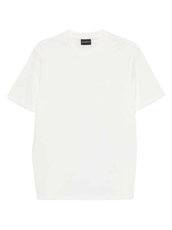 26FW 엠포리오 아르마니 반팔 티셔츠 EM004593AF10762F0201 WHITE