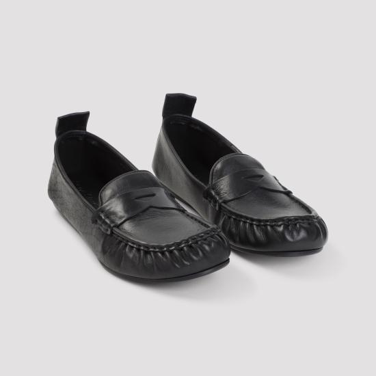 26FW 아크네 스튜디오 레더 페니 로퍼 레더 페니 로퍼 AD0853900 BLACK - ACNE STUDIOS