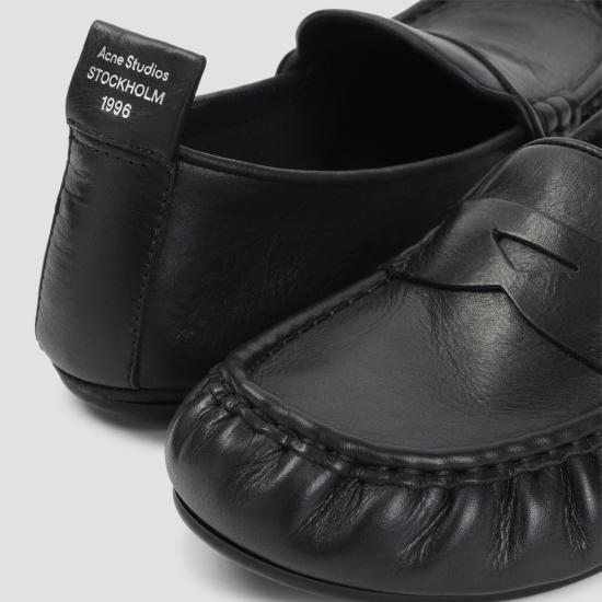 26FW 아크네 스튜디오 레더 페니 로퍼 레더 페니 로퍼 AD0853900 BLACK - ACNE STUDIOS