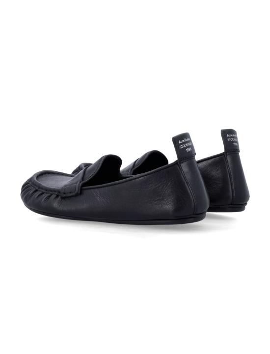 26FW 아크네 스튜디오 레더 페니 로퍼 레더 페니 로퍼 AD0853900 BLACK - ACNE STUDIOS
