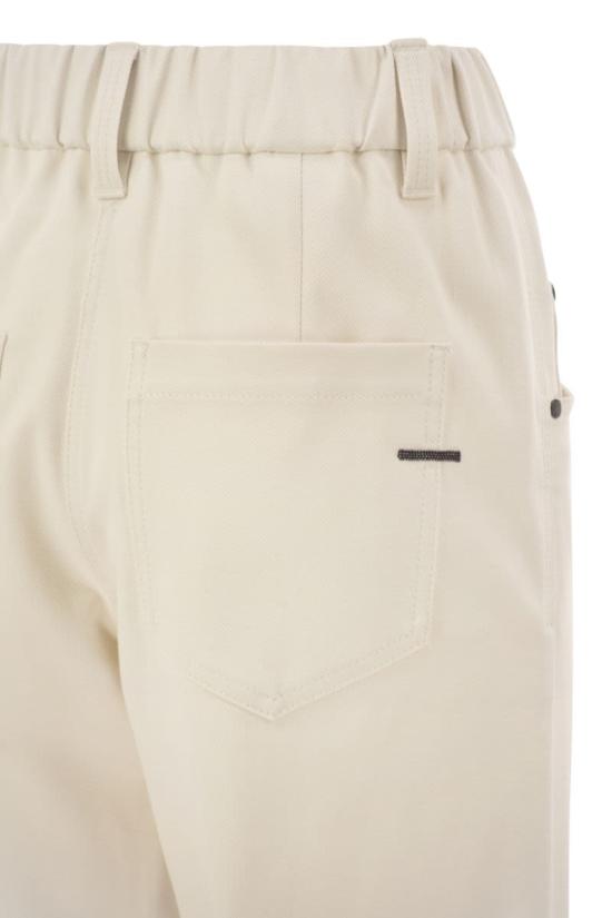 26FW 브루넬로 쿠치넬리 스트레이트 팬츠 MA126P8417 C8555 CREAM - BRUNELLO CUCINELLI