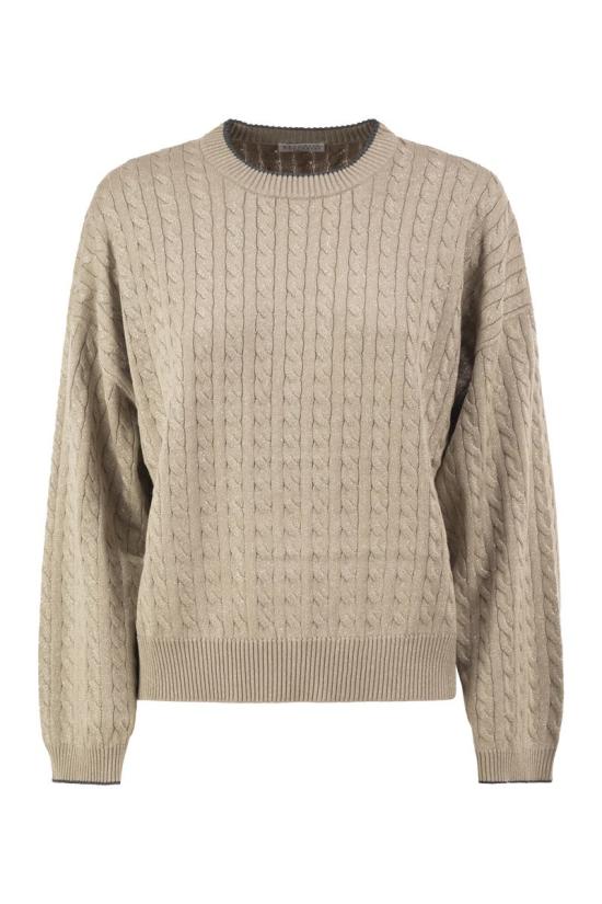 26FW 브루넬로 쿠치넬리 스웨터 MAZ226110 CBO65 BEIGE
