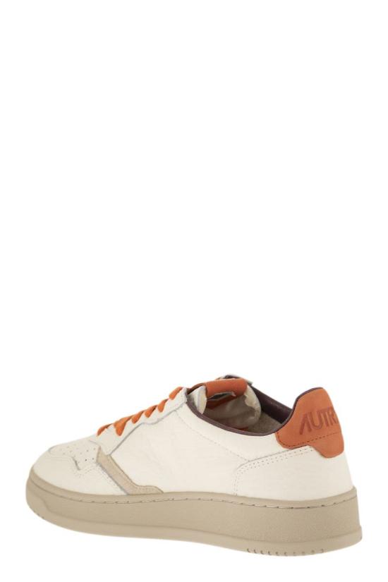 26FW 오트리 메달리스트 로우 스니커즈 AULMNE17 WHITE ORANGE - AUTRY