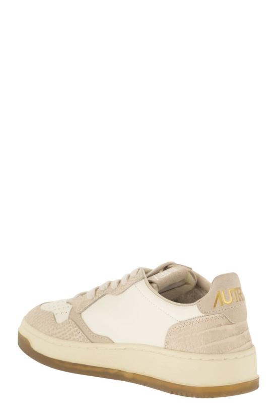 26FW 오트리 메달리스트 로우 레더 스니커즈 AULWCZ01 IVORY BEIGE - AUTRY