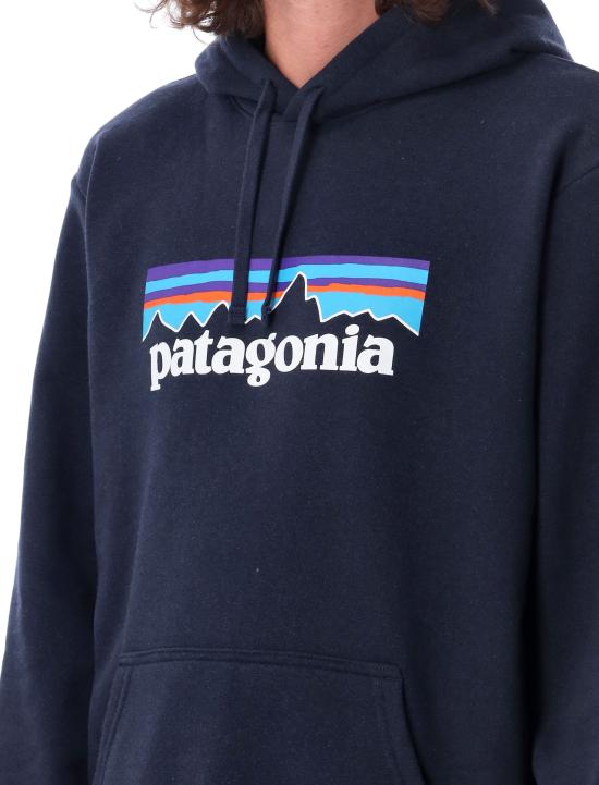 26FW 파타고니아 P-6 로고 업라이절 후드 티셔츠 39622 NENA NAVY - PATAGONIA