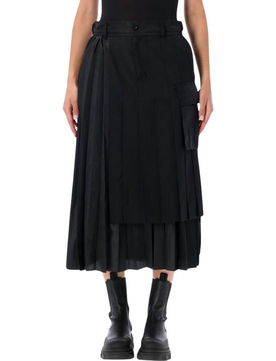 26FW 사카이 롱 스커트 2608569 001 BLACK