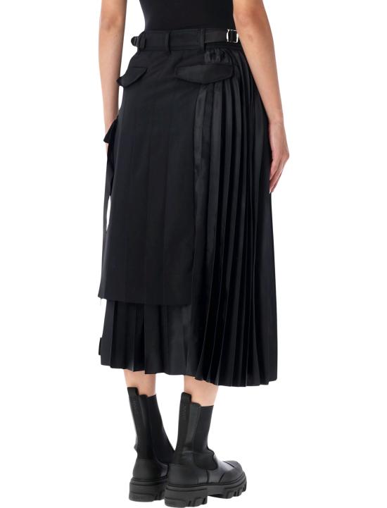 26FW 사카이 롱 스커트 2608569 001 BLACK - SACAI