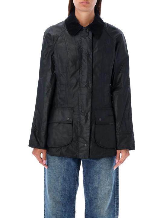 26FW 바버 비드넬 왁스 재킷 LWX0667 BK11 BLACK