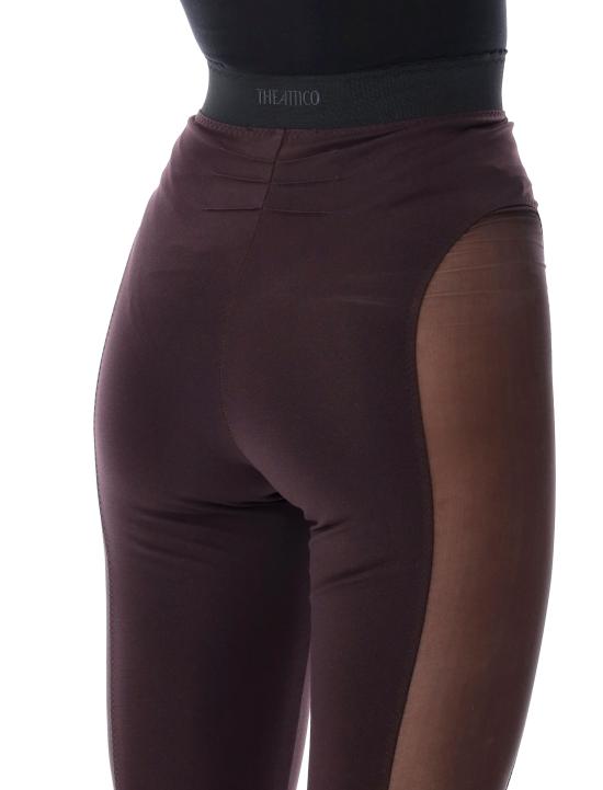 26FW 디 아티코 스트레이트 팬츠 WCP00315MIX117AA 204 DARK BROWN - THE ATTICO
