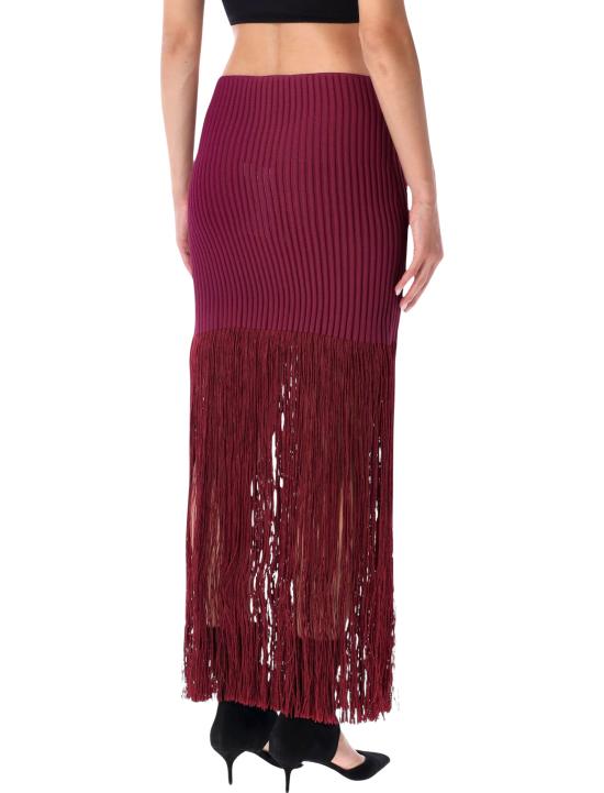 26FW 알라이아 롱 스커트 AA9J2574K217D 342 BURGUNDY - ALAIA