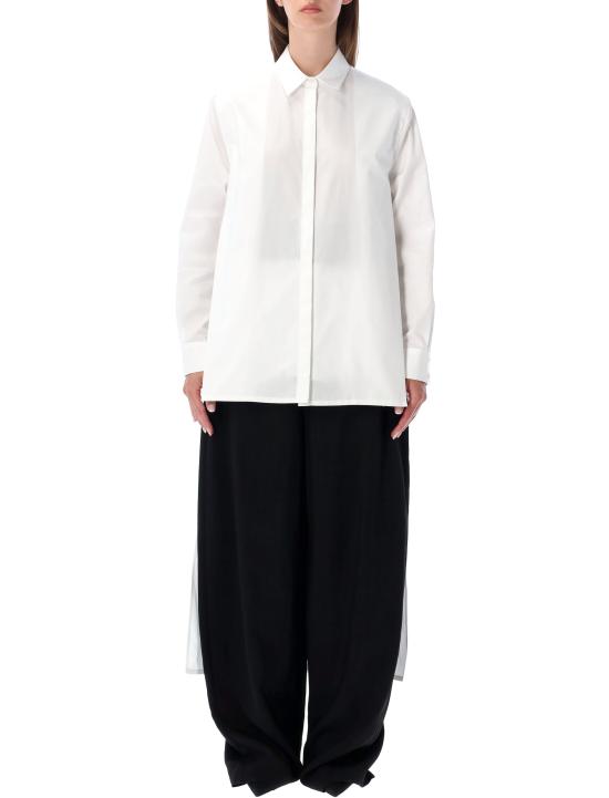 26FW 알라이아 셔츠 AA9C1013T611D 000 WHITE