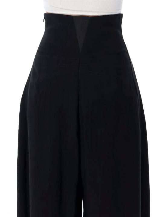 26FW 알라이아 스트레이트 팬츠 AA9P1391W183D 995 BLACK - ALAIA