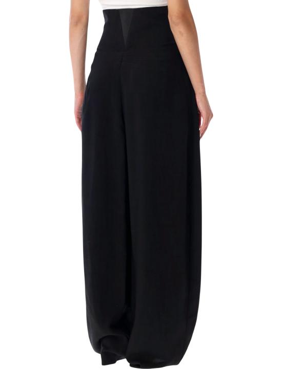 26FW 알라이아 스트레이트 팬츠 AA9P1391W183D 995 BLACK - ALAIA