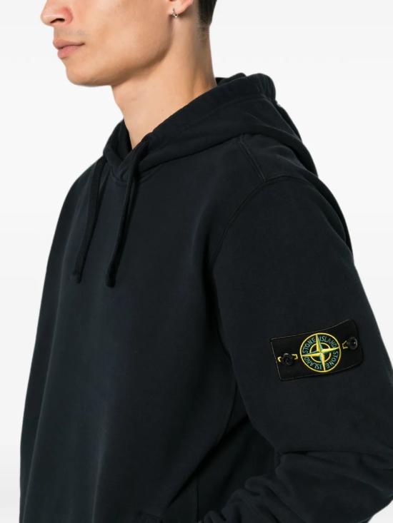 26FW 스톤 아일랜드 오가닉 코튼 플리스 후드 L2S156100048S0A20V0020 BLU - STONE ISLAND