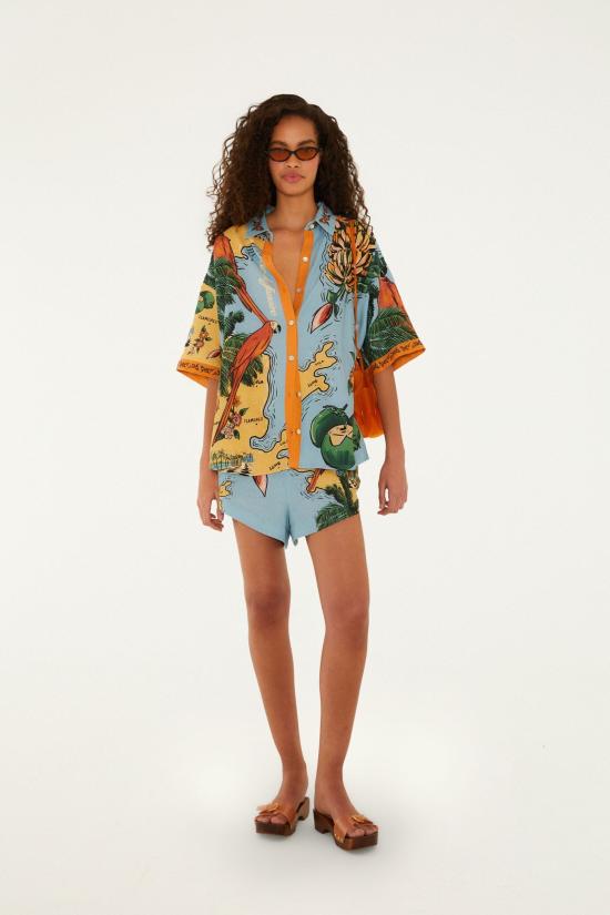 26FW 팜 리오 셔츠 35645126002 AZZURRO - FARM RIO