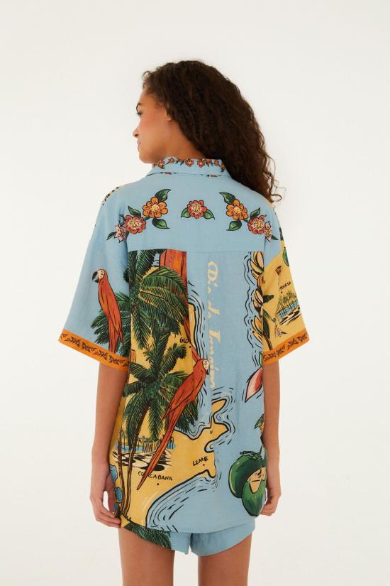 26FW 팜 리오 셔츠 35645126002 AZZURRO - FARM RIO