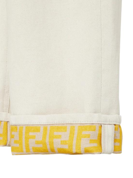 26FW 펜디 스트레이트 팬츠 FLP882AOHVF1W0T BEIGE - FENDI