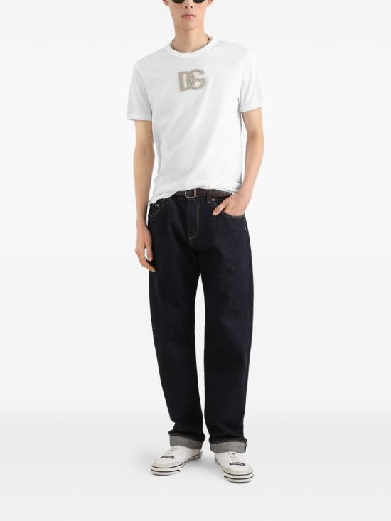 26FW 돌체앤가바나 반팔 티셔츠 G8PV1ZG7Q1YW0800 White - DOLCE & GABBANA