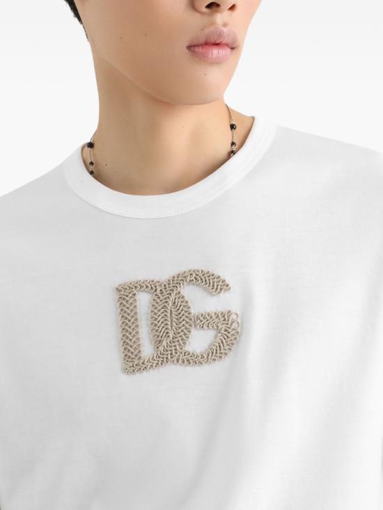 26FW 돌체앤가바나 반팔 티셔츠 G8PV1ZG7Q1YW0800 White - DOLCE & GABBANA