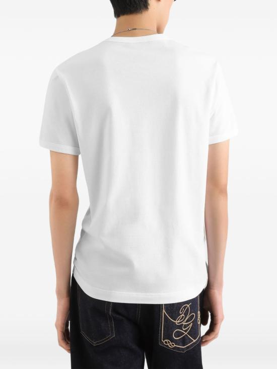 26FW 돌체앤가바나 반팔 티셔츠 G8PV1ZG7Q1YW0800 White - DOLCE & GABBANA