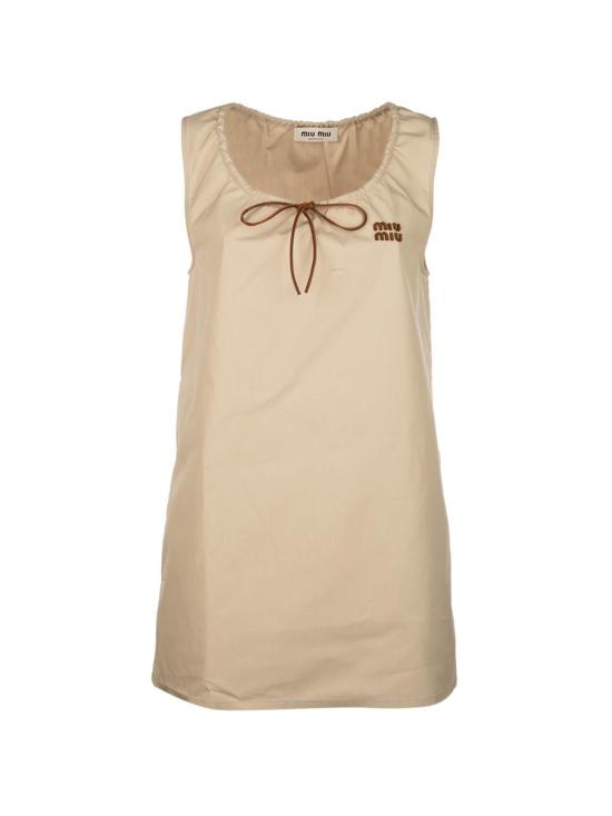 26FW 미우미우 미디 원피스 MF641412NSSOOOF0A08 Beige