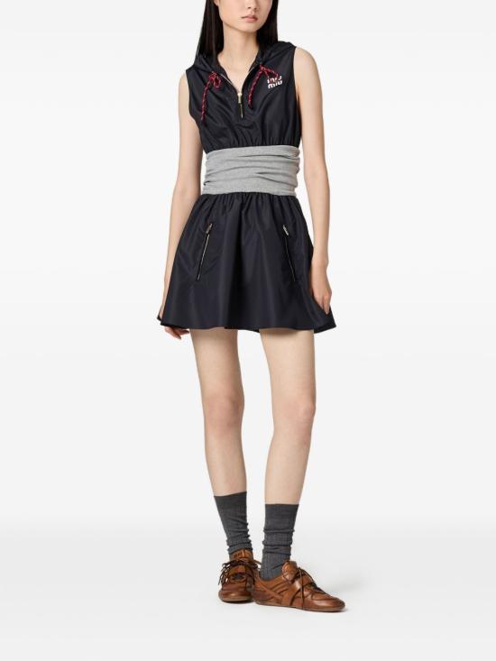 26SS 미우미우 테크니컬 소재 드레스 MF622319ECSOOOF005R DARK BLUE GREY