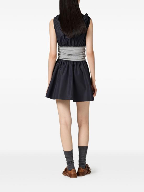 26SS 미우미우 테크니컬 소재 드레스 MF622319ECSOOOF005R DARK BLUE GREY - MIU MIU