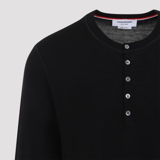 26FW 톰브라운 반팔 티셔츠 MJS319AJ0301 001 BLACK - THOM BROWNE