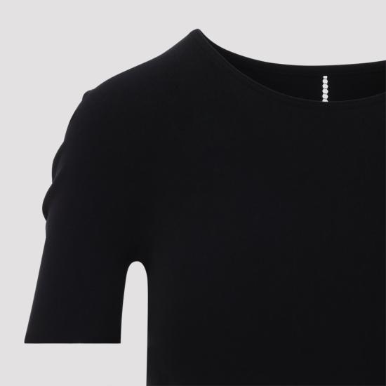26FW 월포드 반팔 티셔츠 53501 7005 BLACK - WOLFORD
