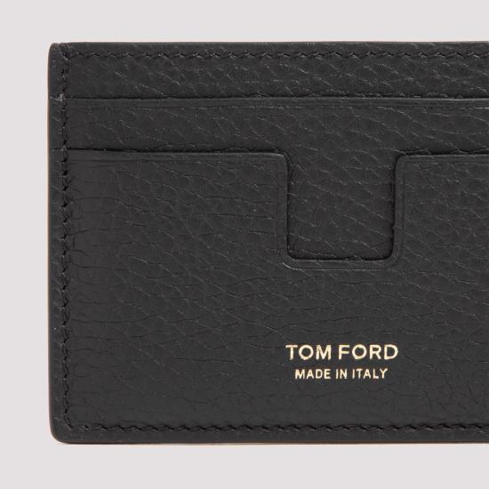 26FW 톰포드 그레인 레더 클래식 카드 홀더 Y0232LCL158G NAA BLACK - TOMFORD