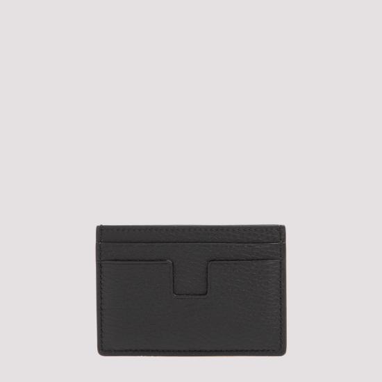 26FW 톰포드 그레인 레더 클래식 카드 홀더 Y0232LCL158G NAA BLACK - TOMFORD