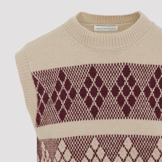 26FW 드리스 반 노튼 니트 베스트 2620212254707 106 NUDE NEUTRALS - DRIES VAN NOTEN