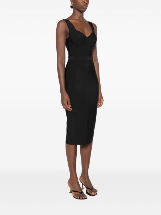 26FW 엘리자베타프랜치 미디 원피스 AB98566E2 110 BLACK - ELISABETTA FRANCHI