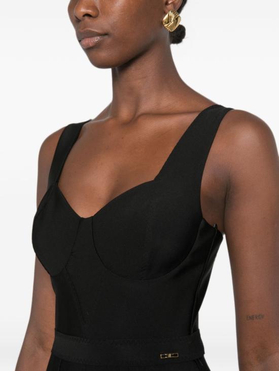 26FW 엘리자베타프랜치 미디 원피스 AB98566E2 110 BLACK - ELISABETTA FRANCHI