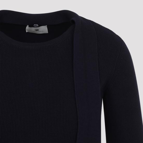 26FW 엘리자베타프랜치 미디 원피스 AM04S66E2 H88 BLUE - ELISABETTA FRANCHI