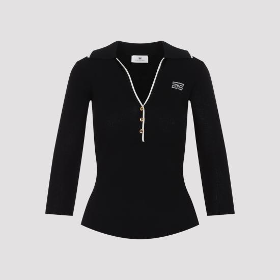 26FW 엘리자베타프랜치 스웨터 MK17B66E2 685 BLACK - ELISABETTA FRANCHI